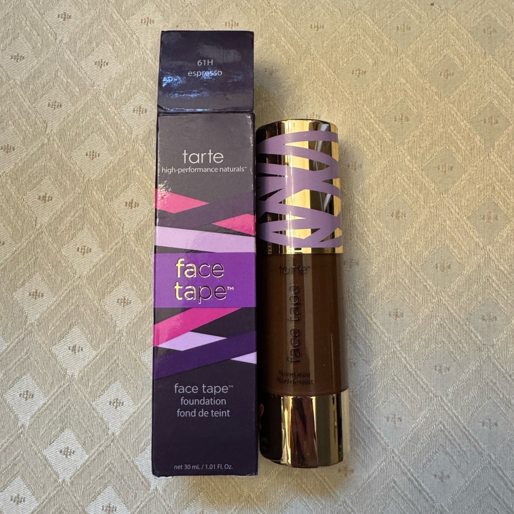 New Tarte Face Tape 61H Expresso Full Coverage Matte finish Foundation
